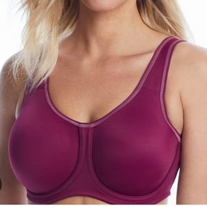 Wacoal Simone Sports Bra 36DD in plum